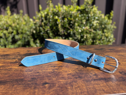 Blue gray gunslinger belt