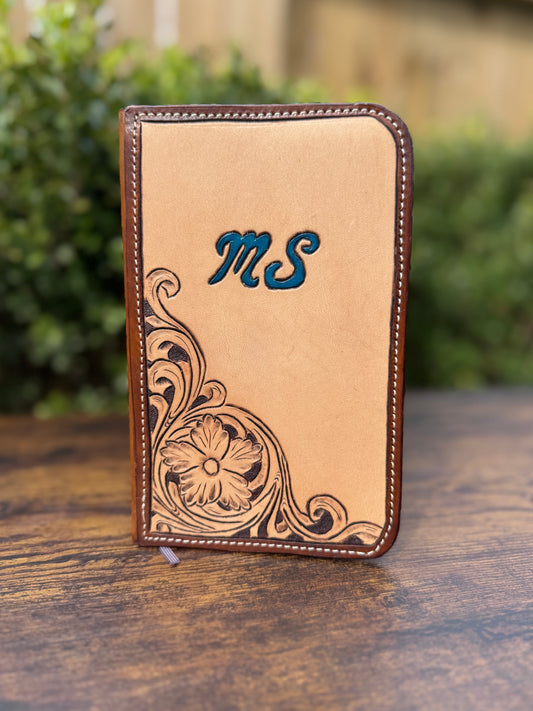 Floral Tooled Notebook Cover